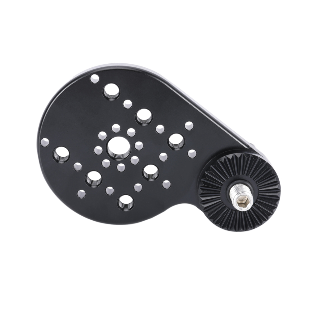 Niceyrig Video Tripod Mount Side Plate with Rosette Mount (30T, M8 Thread)