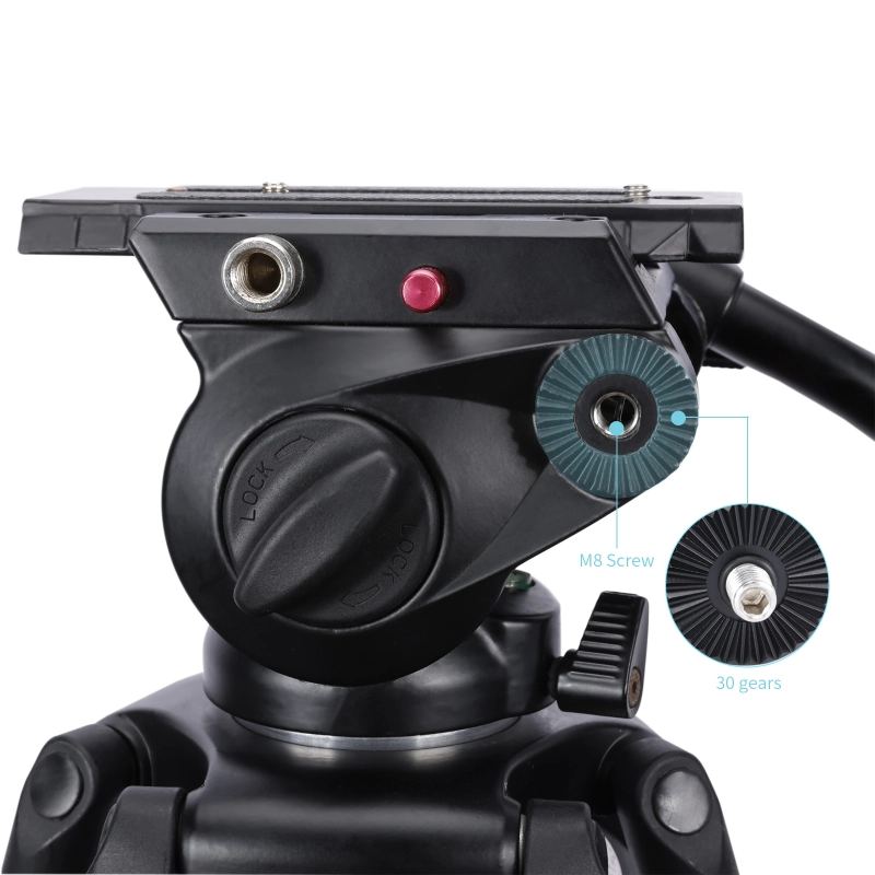 Niceyrig Video Tripod Mount Side Plate with Rosette Mount (30T, M8 Thread)