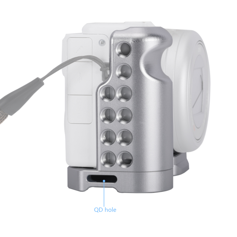 Niceyrig Sony ZV1-M2 L-shape Camera Cage with Arca Swiss Bottom & 1/4’’-20 Thread (Silver)