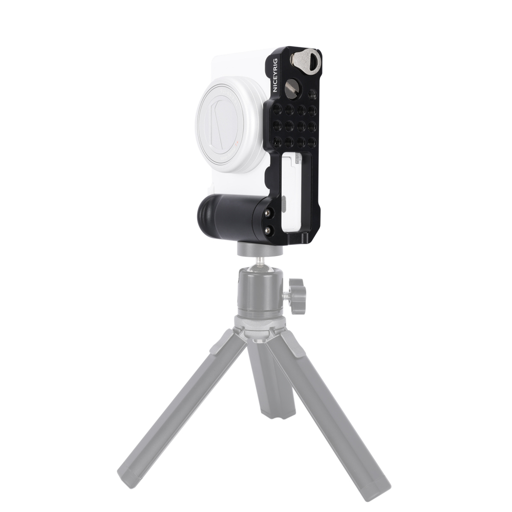Niceyrig Sony ZV1-M2 L-shape Camera Cage with Arca Swiss Bottom & 1/4’’-20 Thread (Black)