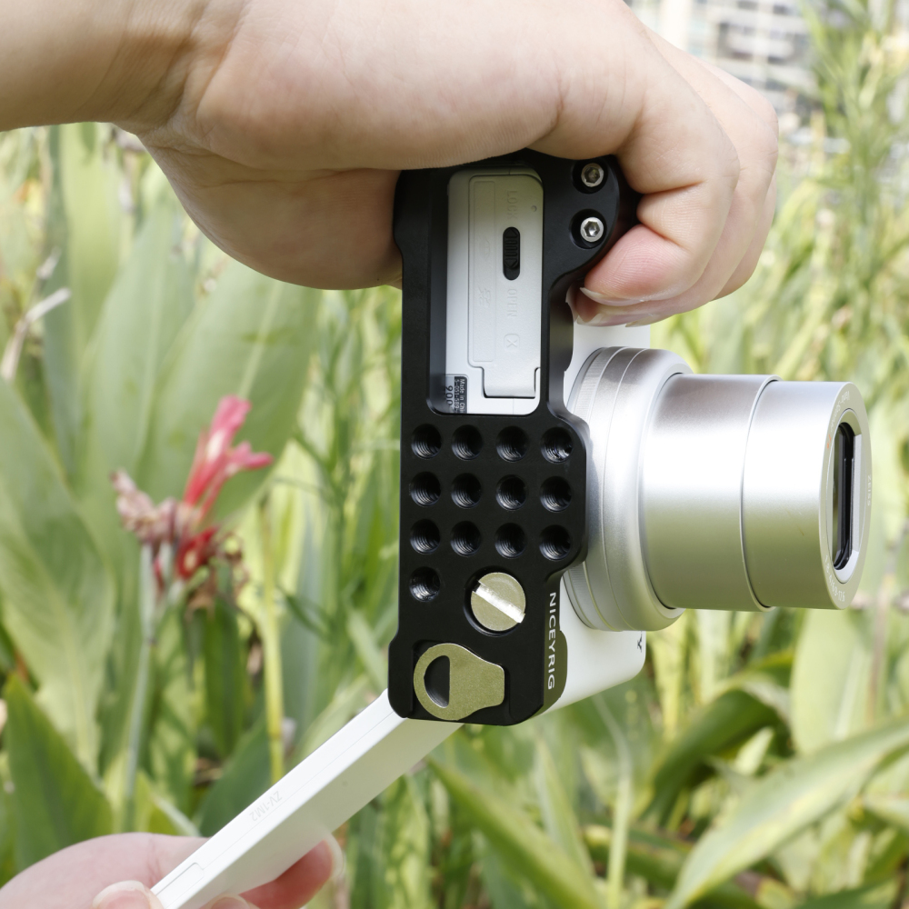 Niceyrig Sony ZV1-M2 L-shape Camera Cage with Arca Swiss Bottom & 1/4’’-20 Thread (Black)