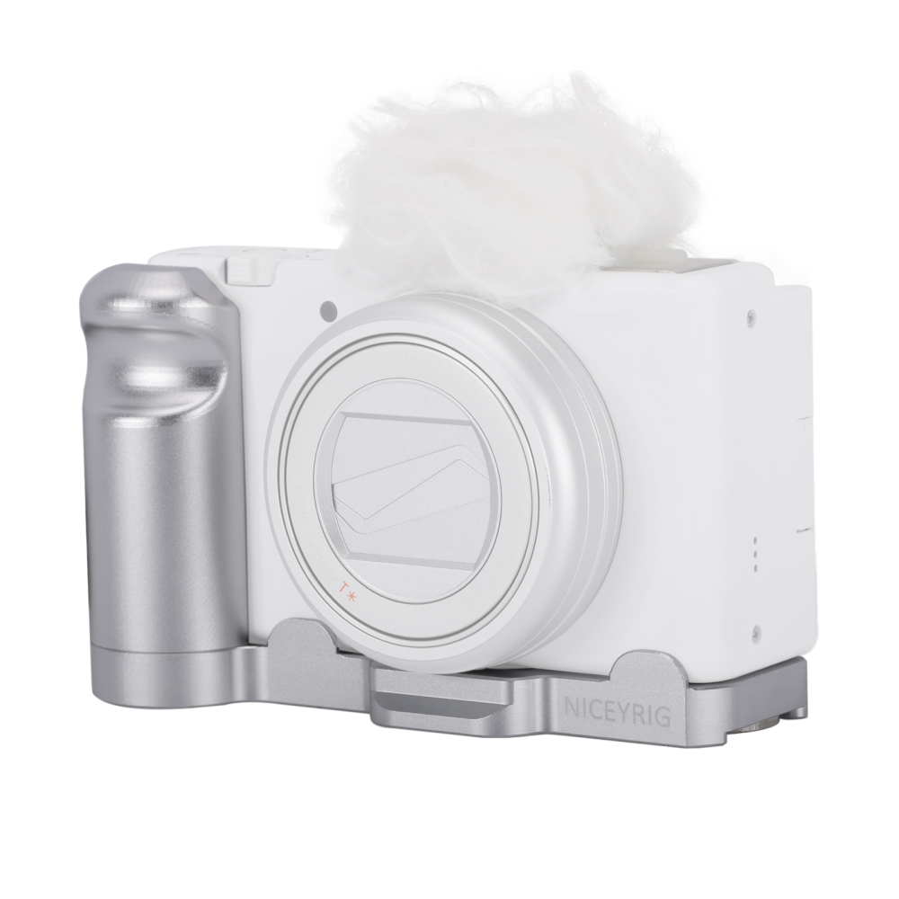Niceyrig Sony ZV1-M2 L-shape Camera Cage with Arca Swiss Bottom & 1/4’’-20 Thread (Silver)