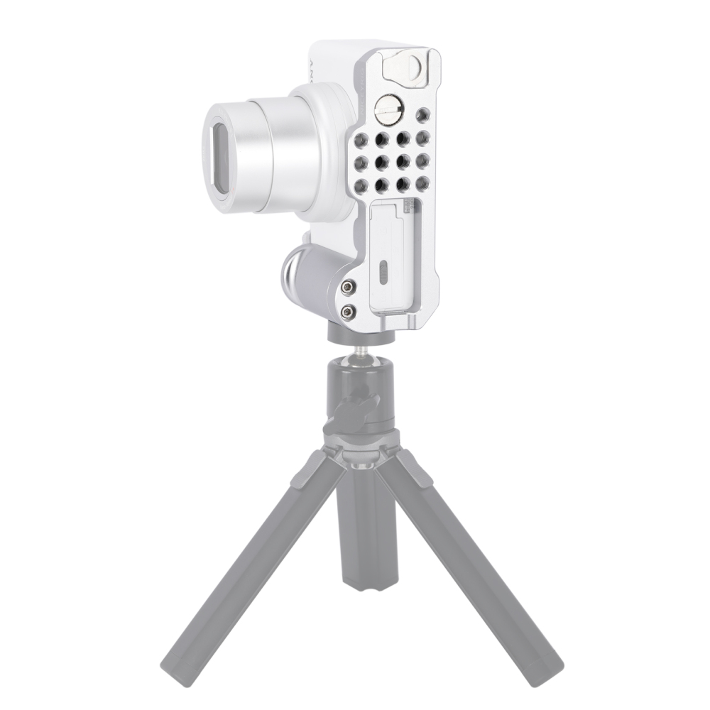 Niceyrig Sony ZV1-M2 L-shape Camera Cage with Arca Swiss Bottom & 1/4’’-20 Thread (Silver)