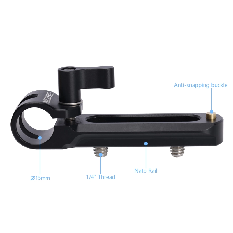 Niceyrig Nato Rail with 15mm Single Railblock/Rod Clamp