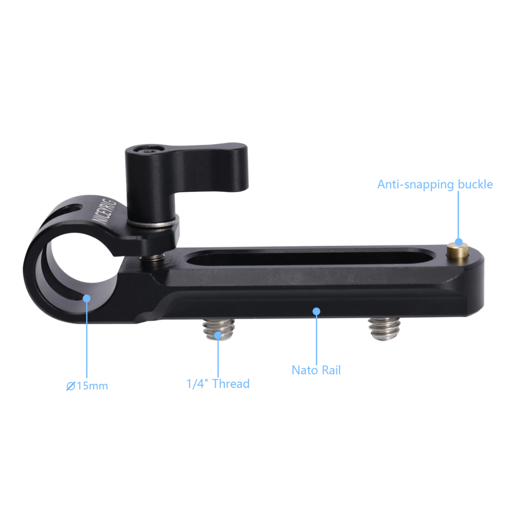 Niceyrig Nato Rail with 15mm Single Railblock/Rod Clamp