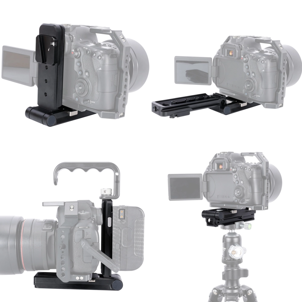 Niceyrig Foldable Camera V-Lock Battery L-Bracket Mount Comes with Arca ...
