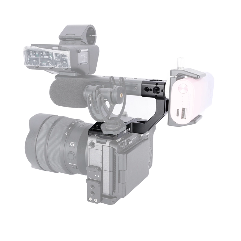 Niceyrig Extension Kit for Sony FX3/FX30 XLR Handle Comes with Cold Shoe Mount 1/4’’-20 Thread Holes&3/8’’-16 Arri Locating Mounting Points