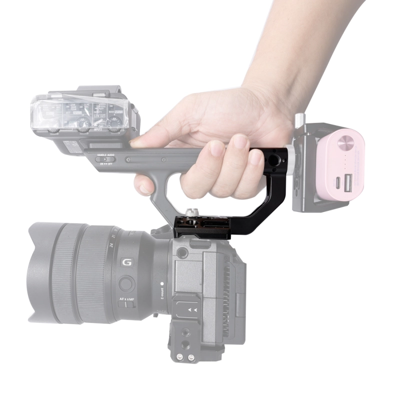 Niceyrig Extension Kit for Sony FX3/FX30 XLR Handle Comes with Cold Shoe Mount 1/4’’-20 Thread Holes&3/8’’-16 Arri Locating Mounting Points