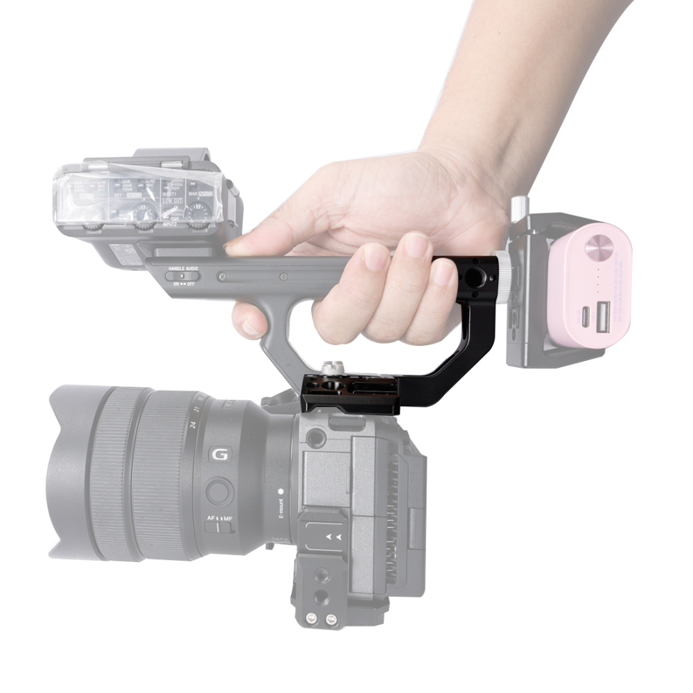 Niceyrig Extension Kit for Sony FX3/FX30 XLR Handle Comes with Cold Shoe Mount 1/4’’-20 Thread Holes&3/8’’-16 Arri Locating Mounting Points