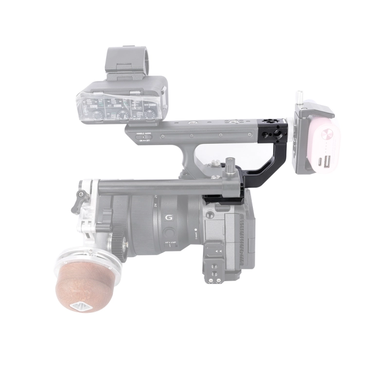 Niceyrig Extension Kit for Sony FX3/FX30 XLR Handle Comes with Cold Shoe Mount 1/4’’-20 Thread Holes&3/8’’-16 Arri Locating Mounting Points