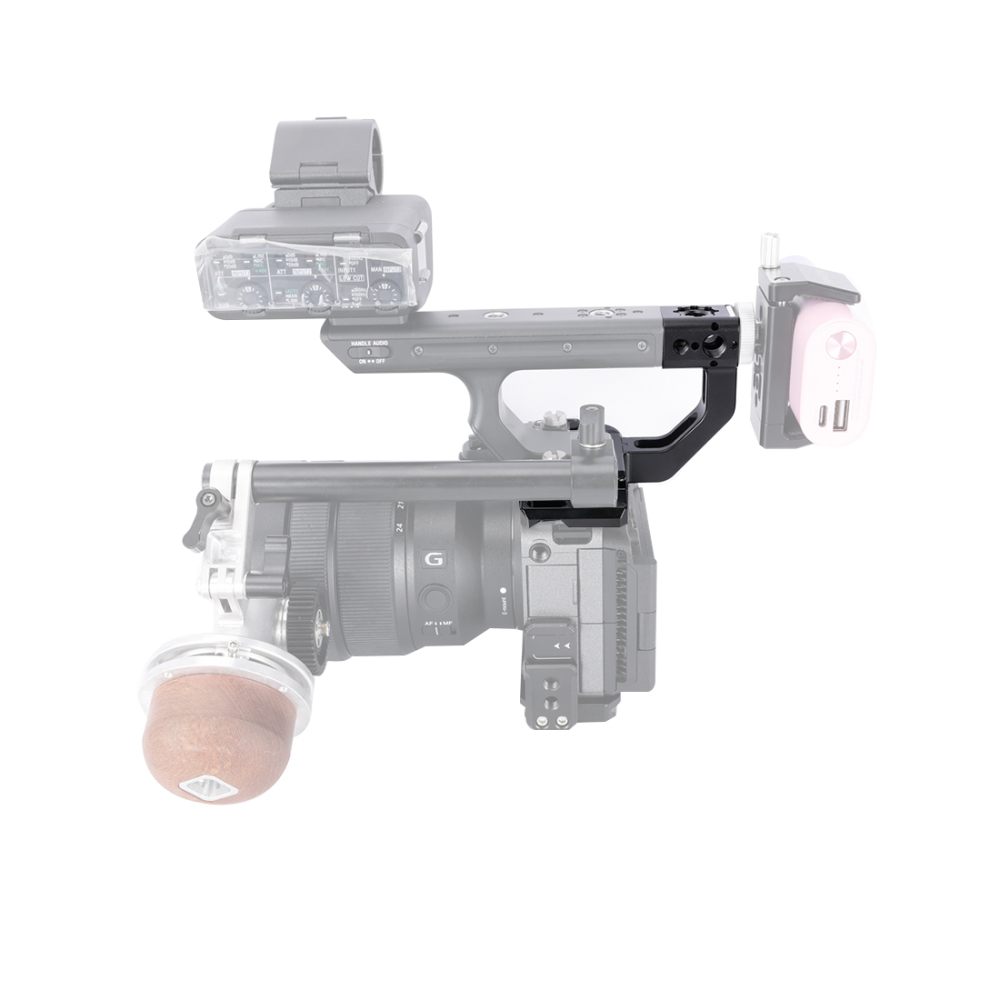 Niceyrig Extension Kit for Sony FX3/FX30 XLR Handle Comes with Cold Shoe Mount 1/4’’-20 Thread Holes&3/8’’-16 Arri Locating Mounting Points