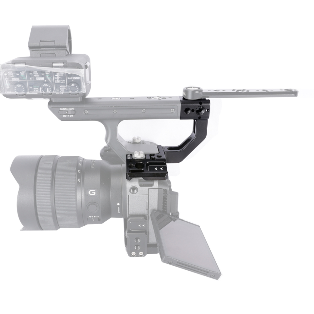 Niceyrig Extension Kit for Sony FX3/FX30 XLR Handle Comes with Cold Shoe Mount 1/4’’-20 Thread Holes&3/8’’-16 Arri Locating Mounting Points