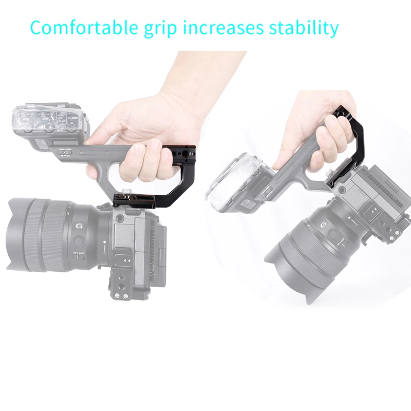 Niceyrig Extension Kit for Sony FX3/FX30 XLR Handle Comes with Cold Shoe Mount 1/4’’-20 Thread Holes&3/8’’-16 Arri Locating Mounting Points