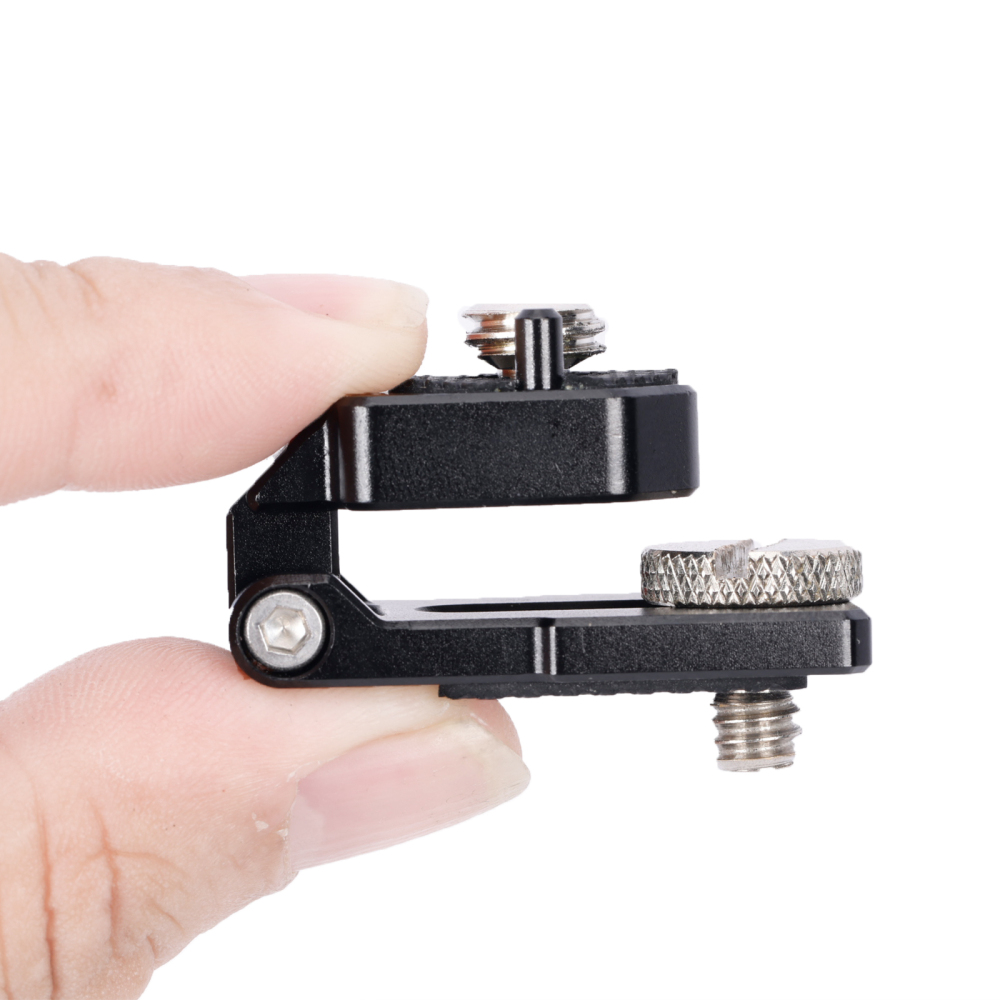 Niceyrig 180°Tilt Mounting Adaptor for Monitor/Battery/Wireless Transmission with 3/8-16 Arri Locating Screws (Weight Capacity: 0.5 kg)