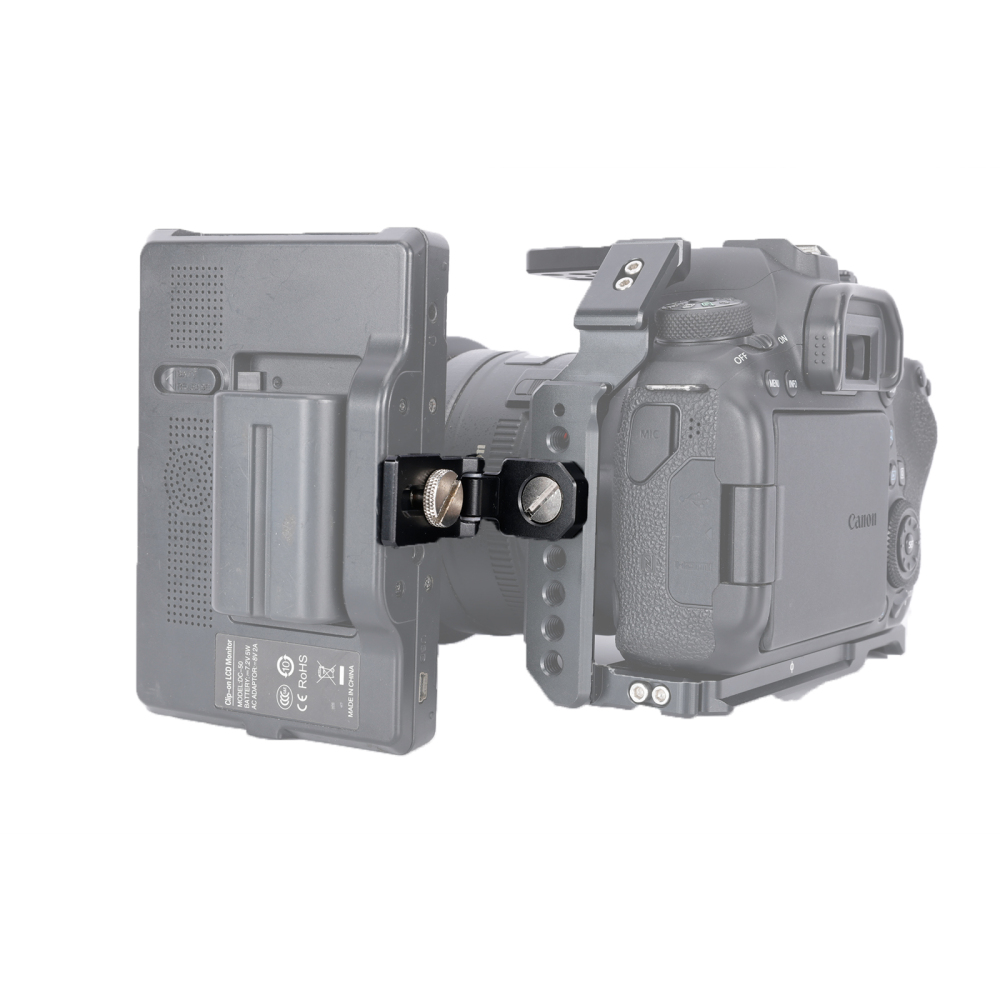 Niceyrig 180°Tilt Mounting Adaptor for Monitor/Battery/Wireless Transmission with 3/8-16 Arri Locating Screws (Weight Capacity: 0.5 kg)