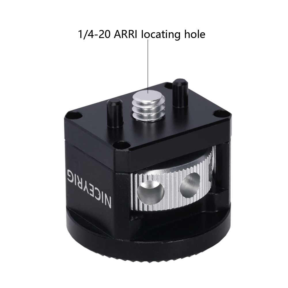 Niceyrig Arri Rosette Mount Adaptor (3/8'' / 1/4'' Arri Locating Mount)