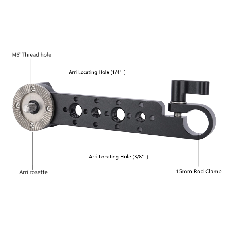 Niceyrig Arri Rosette Mount(M6) with 15MM Single Rod Clamp