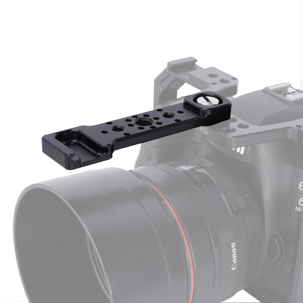 Niceyrig Extension Bar with Cold Shoe Mount & 3/8’’-16 Arri Locating Screw (Capacity:3KG)