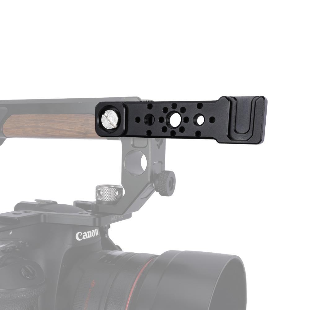 Niceyrig Extension Bar with Cold Shoe Mount & 3/8’’-16 Arri Locating Screw (Capacity:3KG)