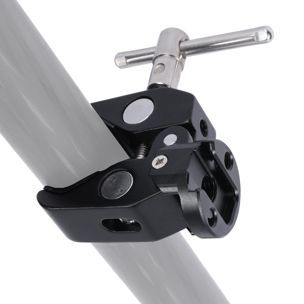 Niceyrig Super Clamp with Cold Shoe Mount(Open Range: 12-50MM)