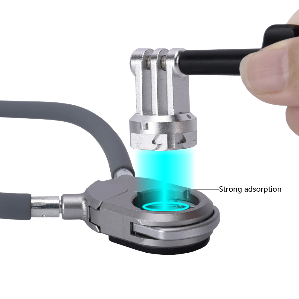 Niceyrig Action Camera Magnetic Neck Mount Holder Quick Release Necklack Mount POV Video/Vlog Recording Compatible with GoPro Hero 13 12 11 10 9 8 Max DJI OSMO Action 4 Action 3 Insta360 Ace Pro X3 X4 Yi 4K AKASO Most of Action Cameras