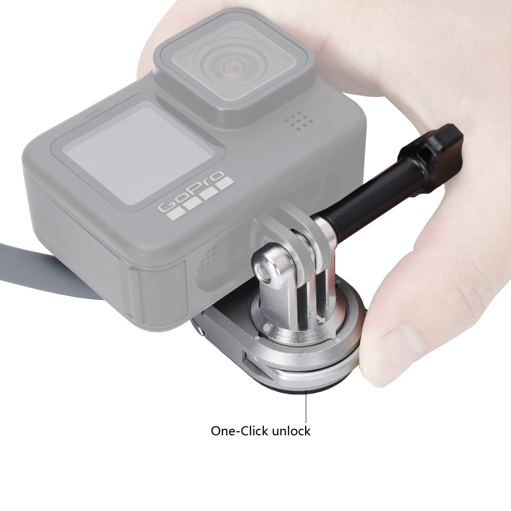 Niceyrig Action Camera Magnetic Neck Mount Holder Quick Release Necklack Mount POV Video/Vlog Recording Compatible with GoPro Hero 13 12 11 10 9 8 Max DJI OSMO Action 4 Action 3 Insta360 Ace Pro X3 X4 Yi 4K AKASO Most of Action Cameras
