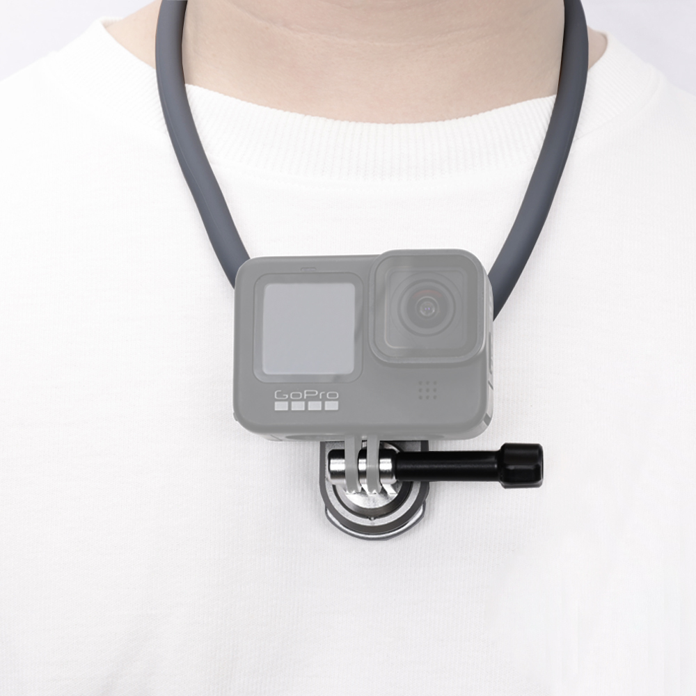 Niceyrig Action Camera Magnetic Neck Mount Holder Quick Release Necklack Mount POV Video/Vlog Recording Compatible with GoPro Hero 13 12 11 10 9 8 Max DJI OSMO Action 4 Action 3 Insta360 Ace Pro X3 X4 Yi 4K AKASO Most of Action Cameras