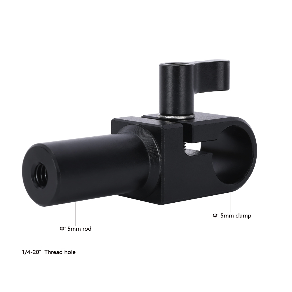 Niceyrig 15MM Single Rod Clamp/Rail Block with Extension 15MM Rod