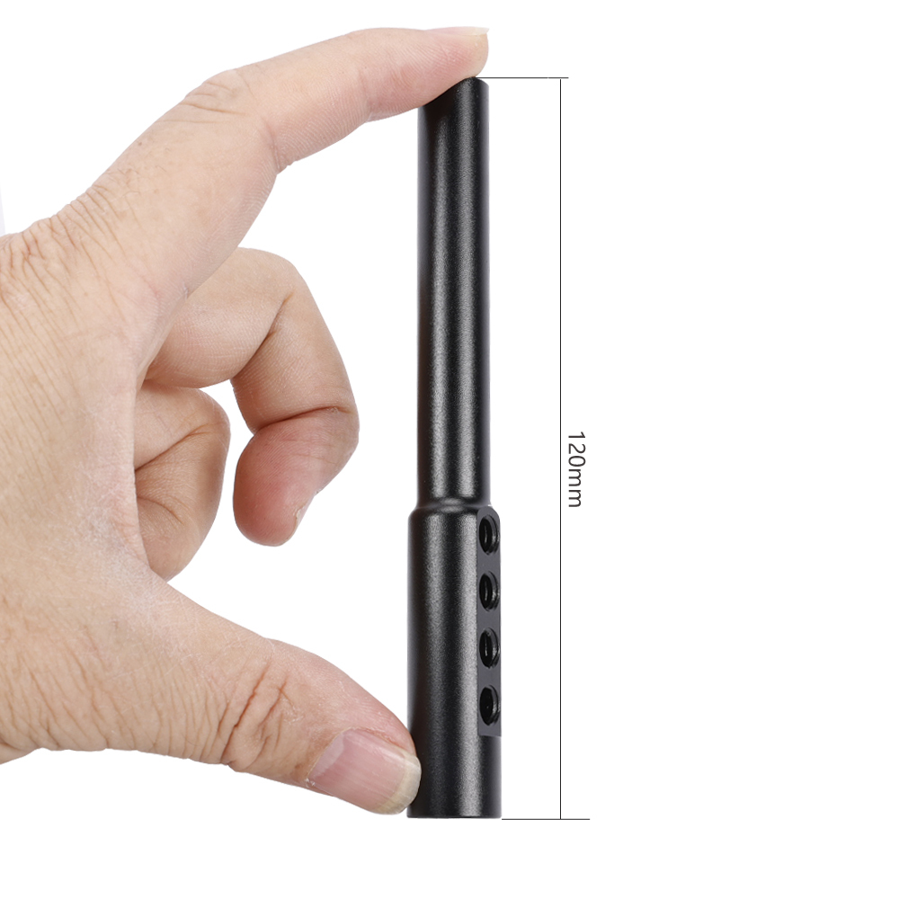 Niceyrig 15MM to 12MM Rod (4.72 Inch) with 1/4''-20 Thread Holes for Follow Focus and DJI RS Focus Motor 