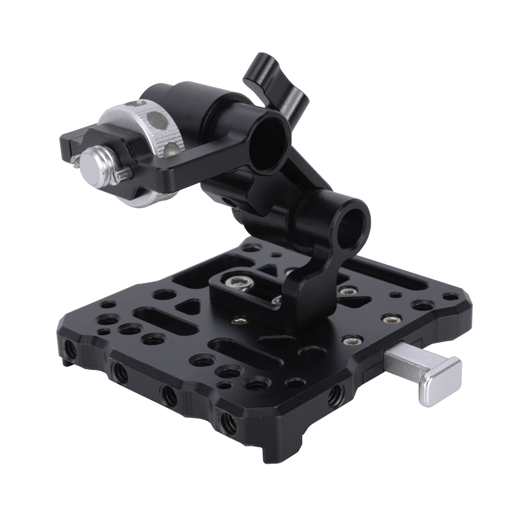 Niceyrig V-Mount/V-Lock Battery Plate with Adjustable Arm & 3/8 Arri Locating Screw