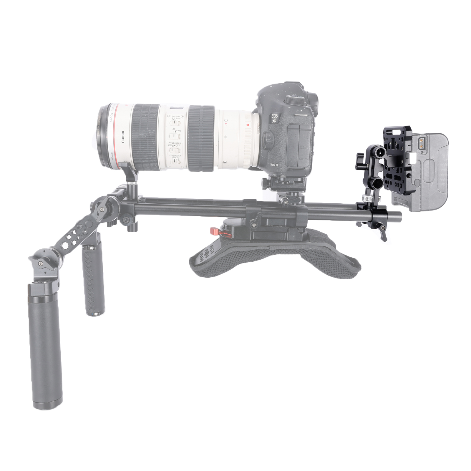 Niceyrig V-Mount/V-Lock Battery Plate with 3/8 Arri Locating Adjustable Arm & 15MM Rod Clamp