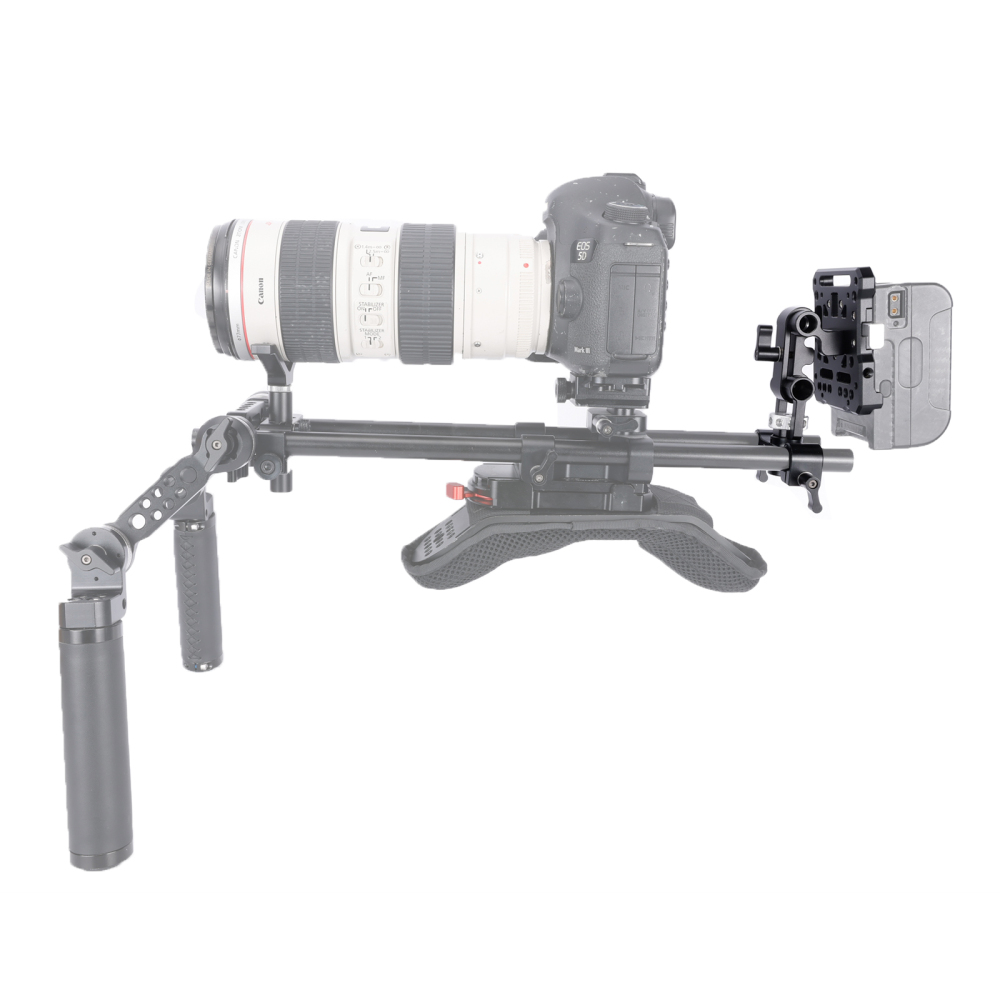Niceyrig V-Mount/V-Lock Battery Plate with 3/8 Arri Locating Adjustable Arm & 15MM Rod Clamp