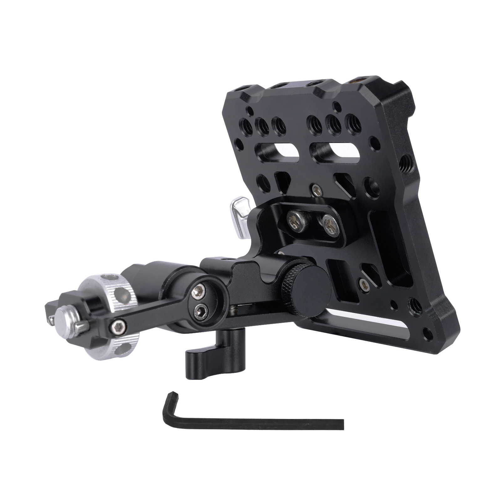 Niceyrig V-Mount/V-Lock Battery Plate with Adjustable Arm & 3/8 Arri Locating Screw