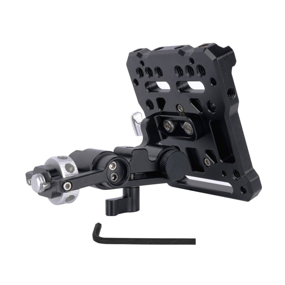 Niceyrig V-Mount/V-Lock Battery Plate with Adjustable Arm & 3/8 Arri Locating Screw