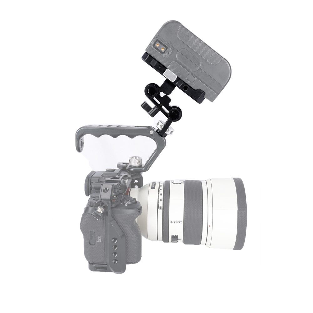 Niceyrig V-Mount/V-Lock Battery Plate with Adjustable Arm & 3/8 Arri Locating Screw