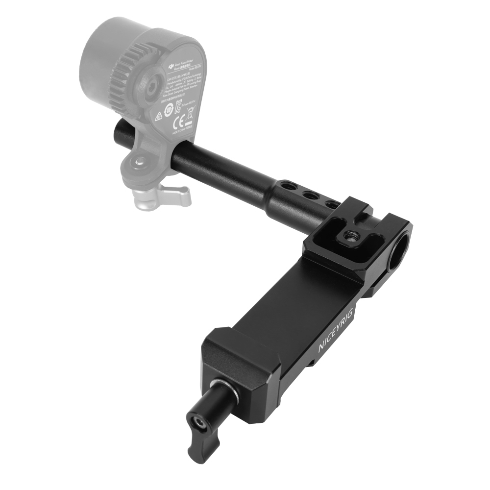 Niceyrig Manfrotto Standard Dovetail Clamp with 15MM Single Rod Clamp & 12MM to 15MM Rod for Follow Focus/DJI RS Focus Motor