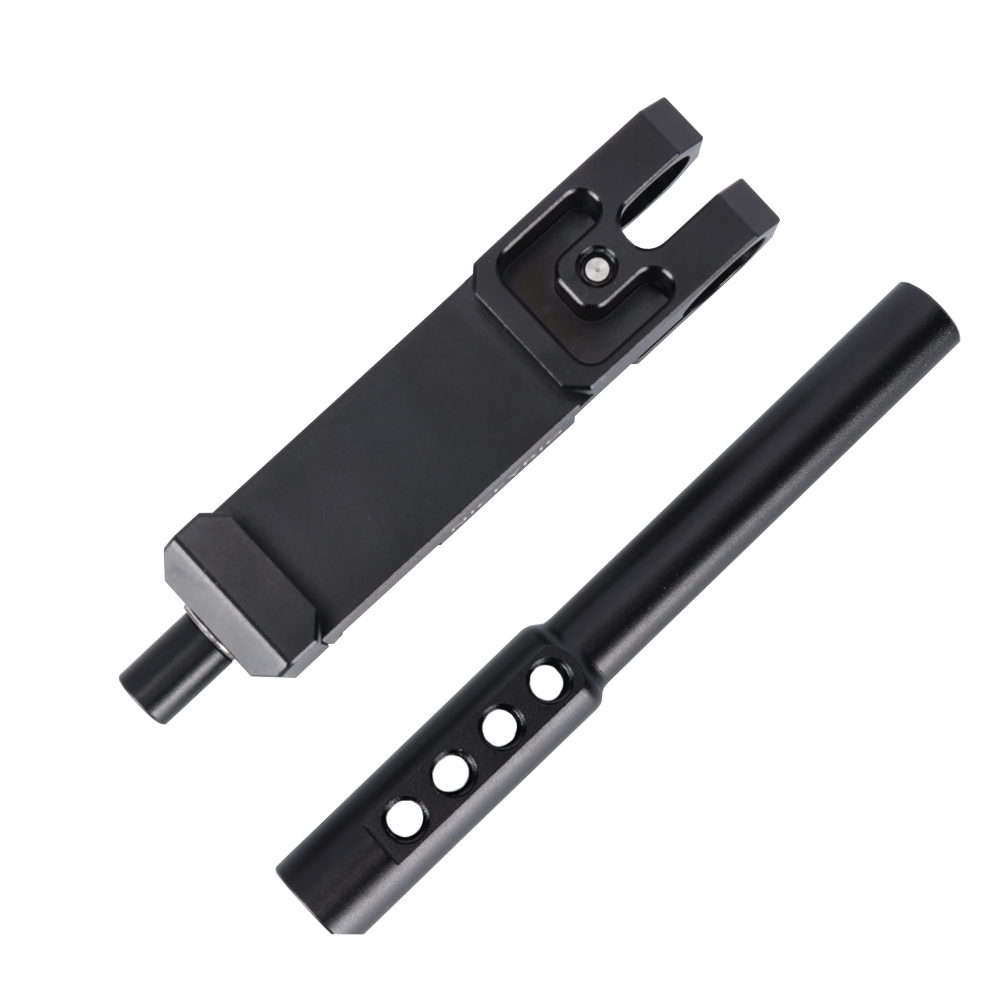 Niceyrig Manfrotto Standard Dovetail Clamp with 15MM Single Rod Clamp & 12MM to 15MM Rod for Follow Focus/DJI RS Focus Motor
