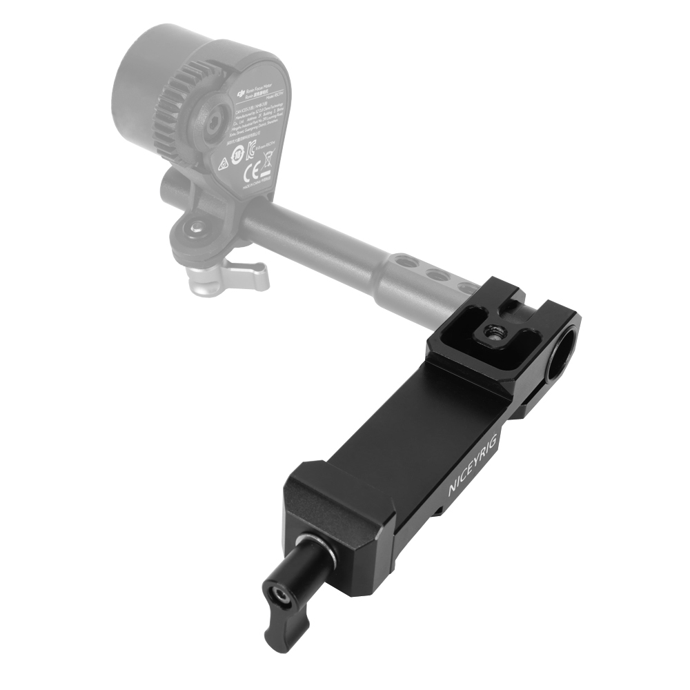 Niceyrig Manfrotto Standard Dovetail Clamp with 15MM Single Rod Clamp for Follow Focus