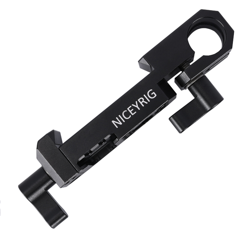 Niceyrig Manfrotto Standard Dovetail Clamp with 15MM Single Rod Clamp for Follow Focus
