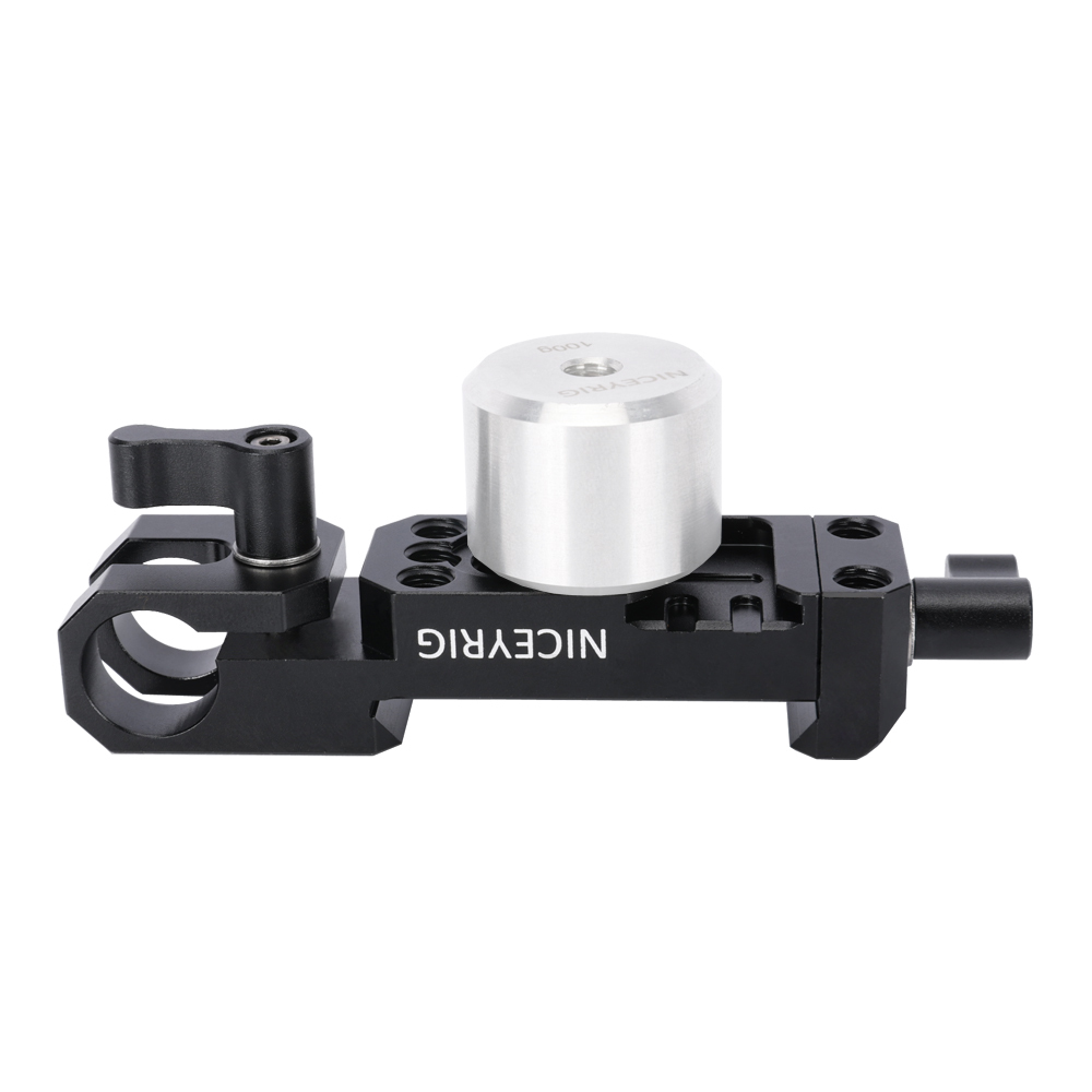 Niceyrig Manfrotto Standard Dovetail Clamp with 15MM Single Rod Clamp for Follow Focus