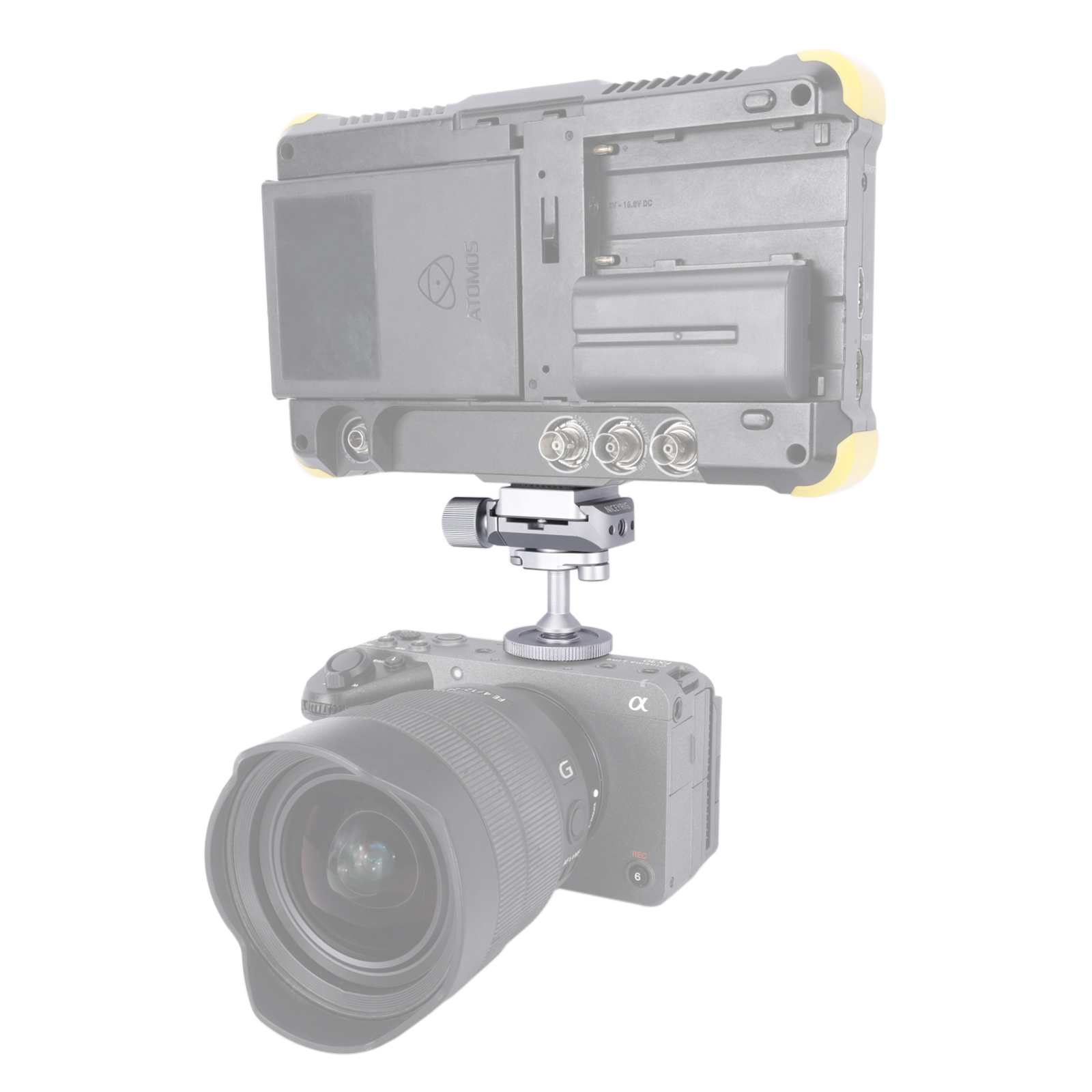 Niceyrig Mini Ballhead Cold Shoe Adapter Tripod Mount with Arca Standard Plate