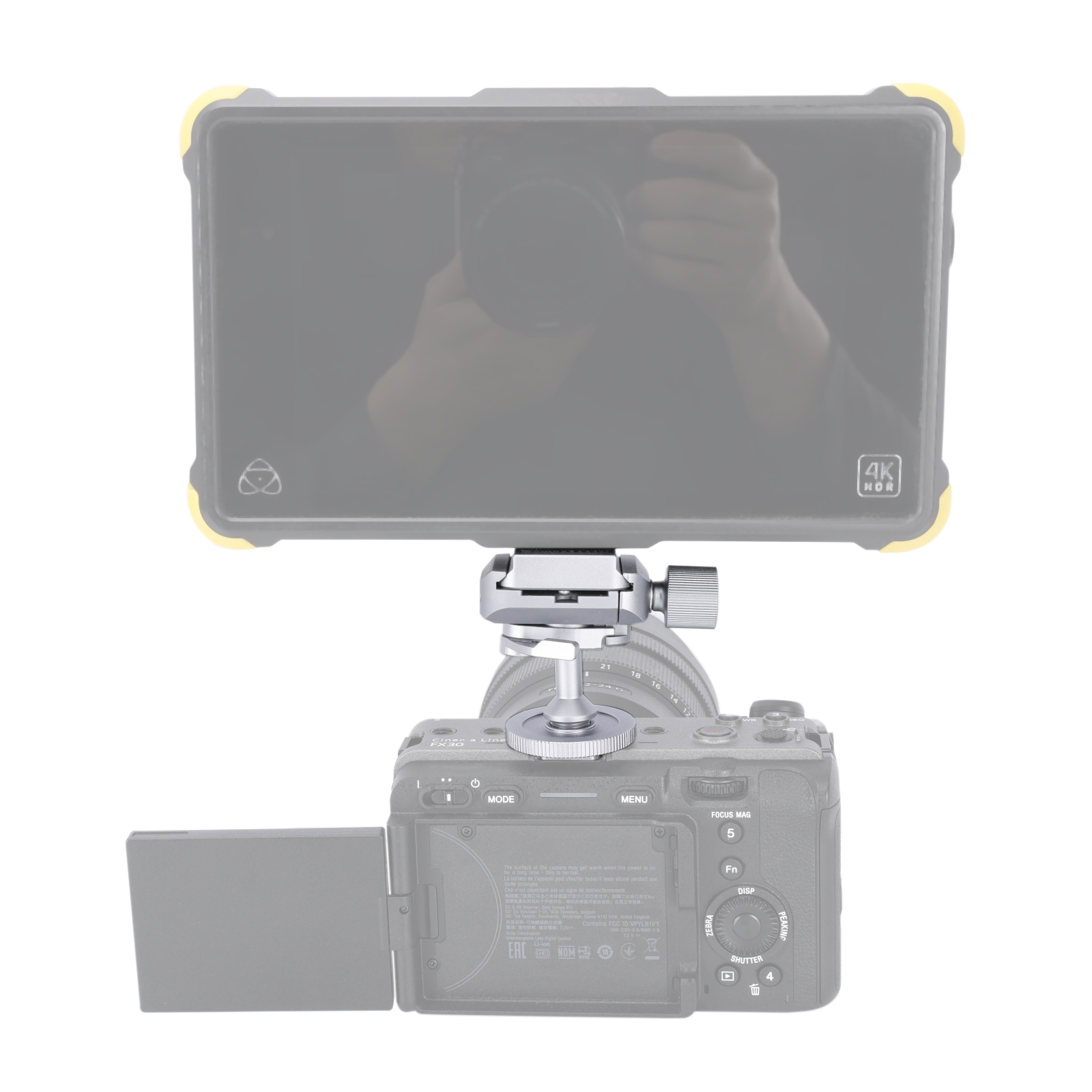 Niceyrig Mini Ballhead Cold Shoe Adapter Tripod Mount with Arca Standard Plate
