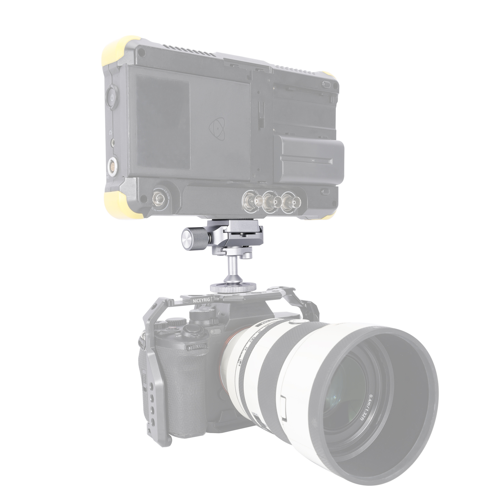 Niceyrig Mini Ballhead Cold Shoe Adapter Tripod Mount with Arca Standard Plate
