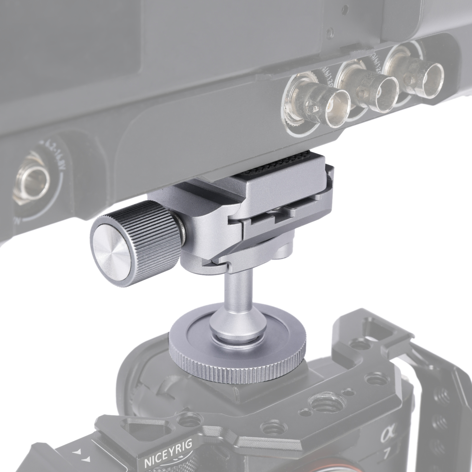Niceyrig Mini Ballhead Cold Shoe Adapter Tripod Mount with Arca Standard Plate