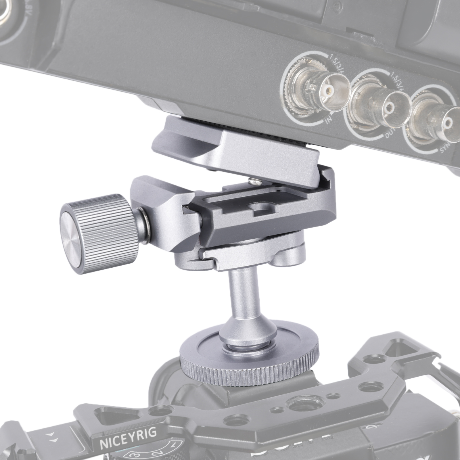 Niceyrig Mini Ballhead Cold Shoe Adapter Tripod Mount with Arca Standard Plate