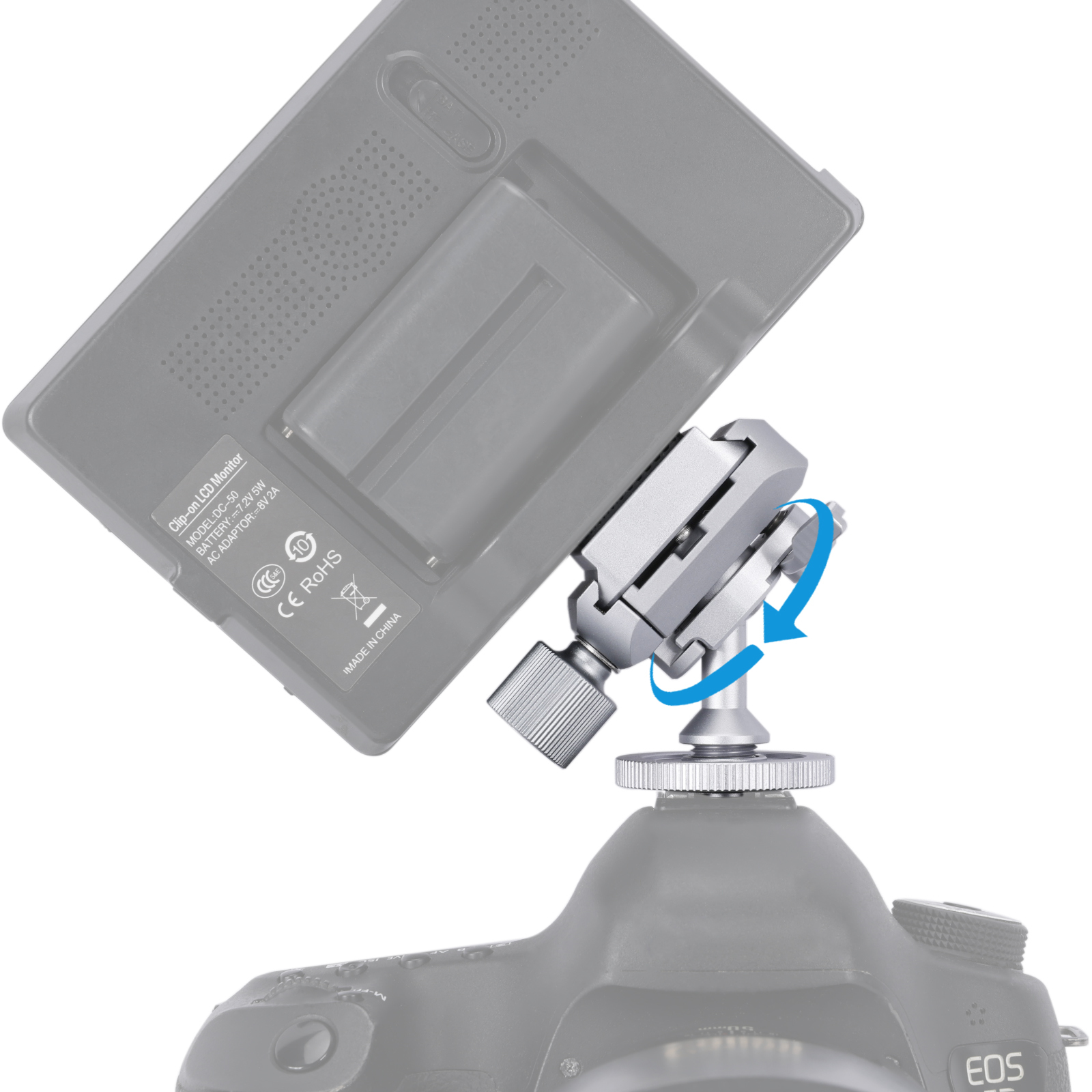 Niceyrig Mini Ballhead Cold Shoe Adapter Tripod Mount with Arca Standard Plate