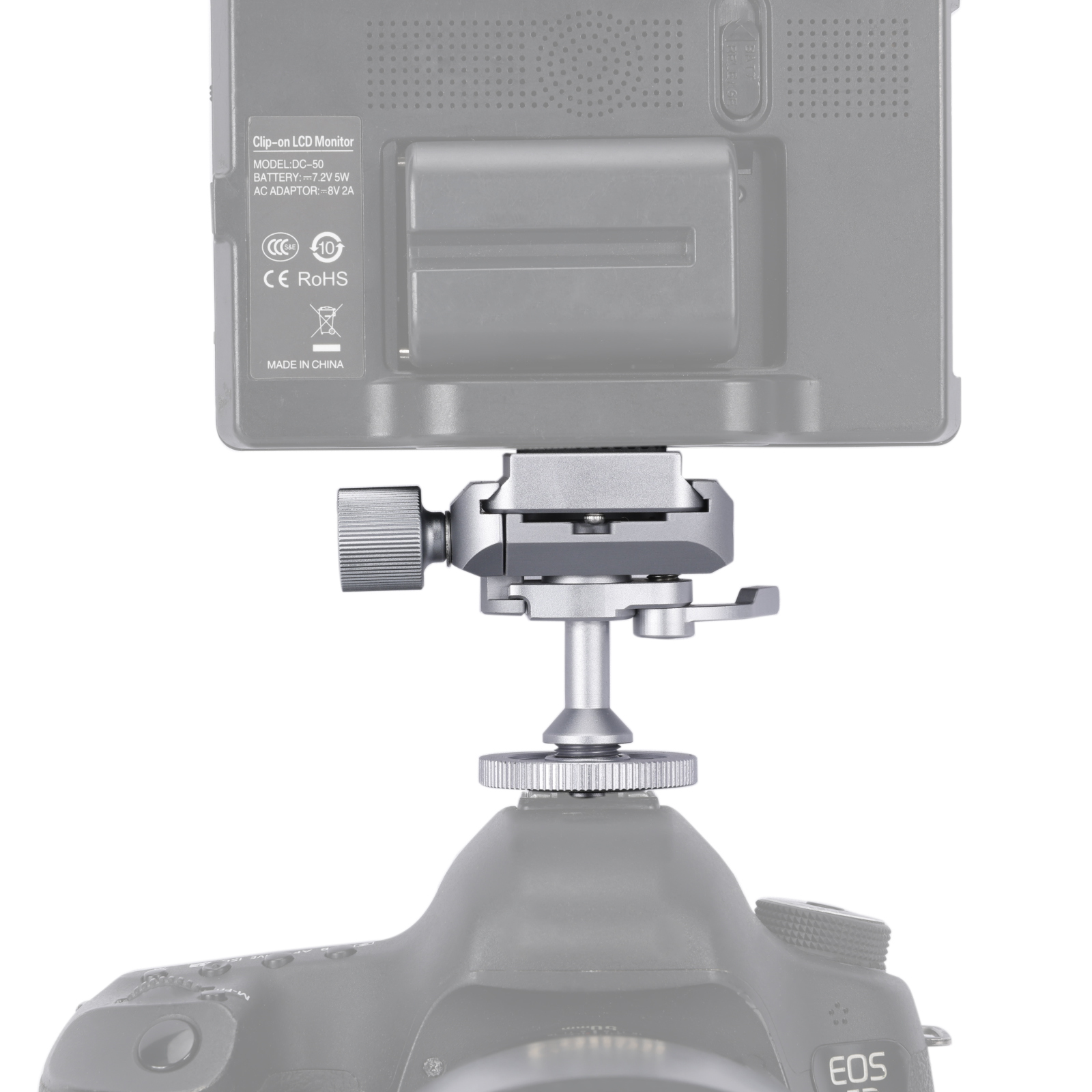Niceyrig Mini Ballhead Cold Shoe Adapter Tripod Mount with Arca Standard Plate