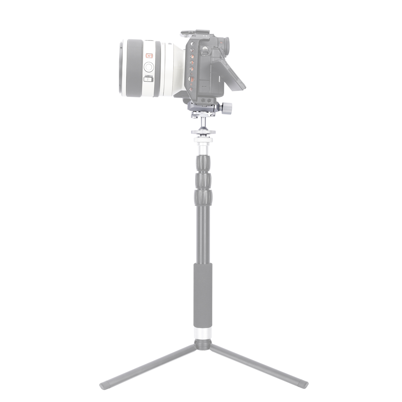Niceyrig Mini Ballhead Cold Shoe Adapter Tripod Mount with Arca Standard Plate