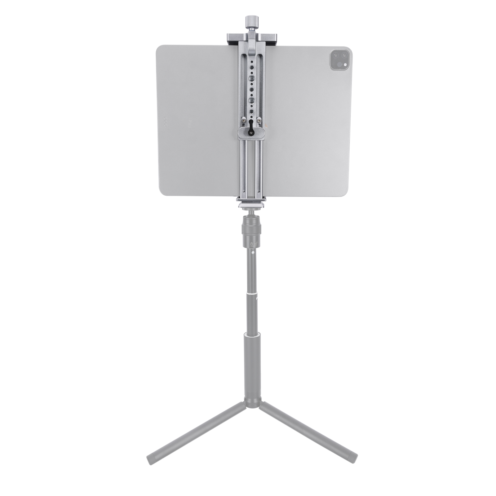 Niceyrig Ipad Holder Metal Clamp Arca Swiss Tripod Mount Adjustable for IPad Mini 7.9Inch/IPad 9.7Inch/IPad 10.5Inch/IPad Pro 12.9Inch/mate pad/MediaPad pro M6/MediaPad M5/Mediapad T5 (130mm ≤open width≤223mm)