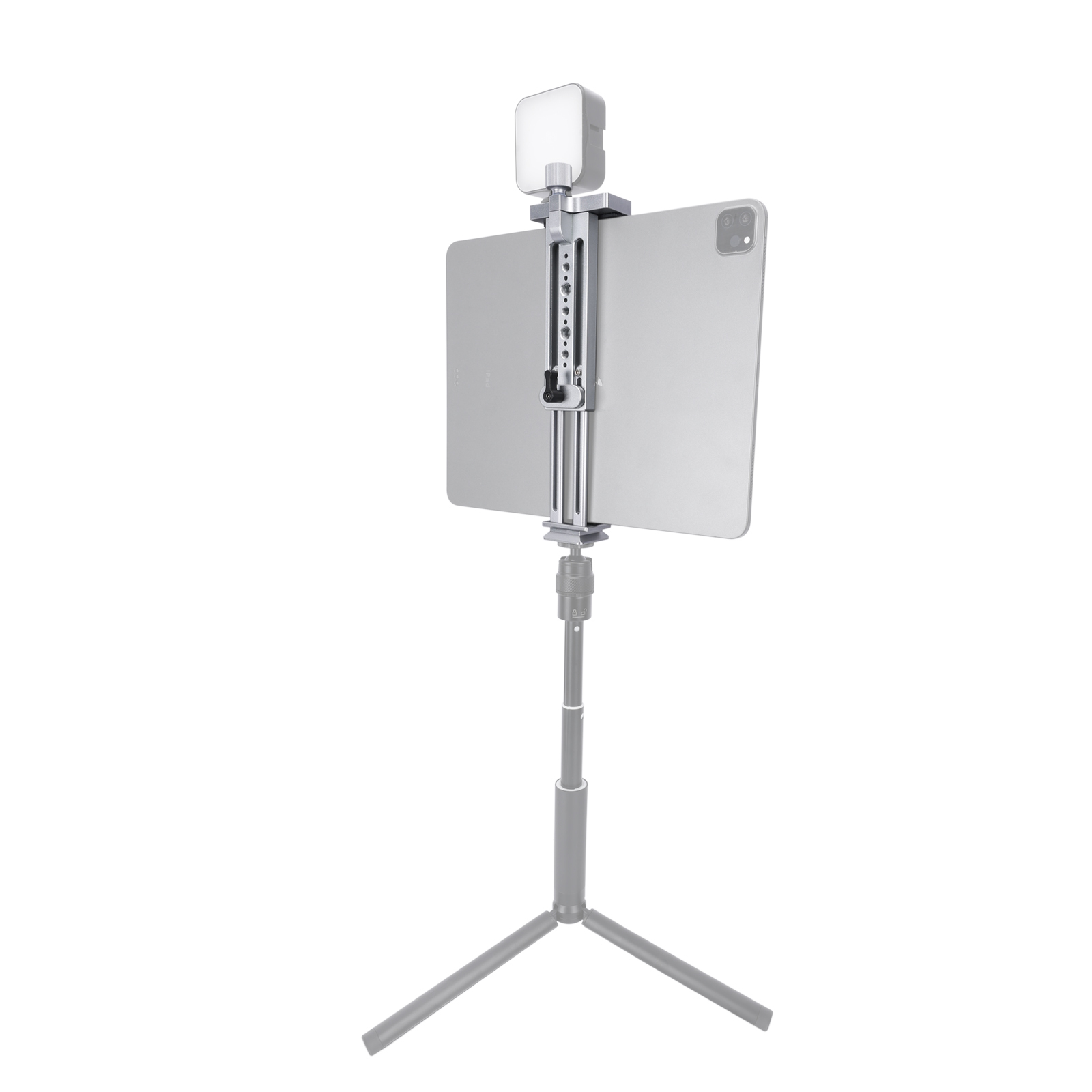 Niceyrig Ipad Holder Metal Clamp Arca Swiss Tripod Mount Adjustable for IPad Mini 7.9Inch/IPad 9.7Inch/IPad 10.5Inch/IPad Pro 12.9Inch/mate pad/MediaPad pro M6/MediaPad M5/Mediapad T5 (130mm ≤open width≤223mm)